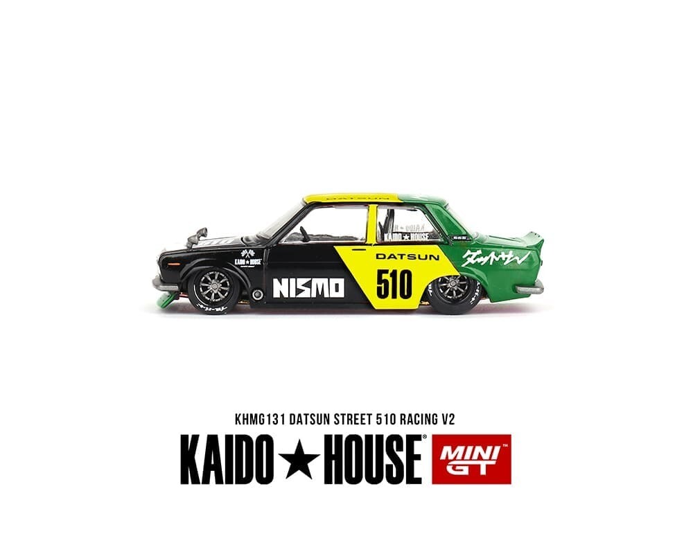 Kaido House 1:64 Datsun Street 510 Racing V2 – Black Yellow Model KHMG131-2B