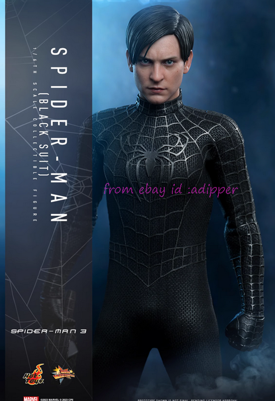 Perefect Hot Toys 1/6 Mms727 Spider-Man (Black Suit) Standard