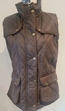 Rydale Wax Gilet Size 10 Uk Brown Vgc
