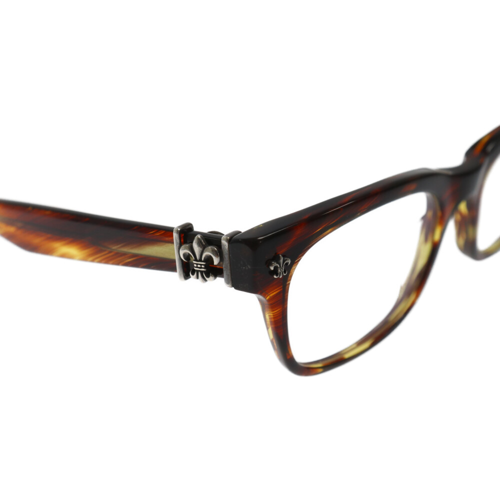 Pre-owned CHROME HEARTS GITTIN ANY? BS Flare Temple Square Brown 