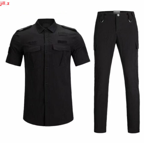Summer Quick-drying Suits Men Security instructor training uniform Elastic sets - Picture 4 of 20
