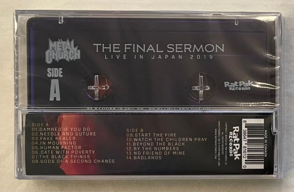 Metal Church - The Final Sermon Live In Japan 2019 (Limited Ed. 2024 Cassette) Foto 2 de 2