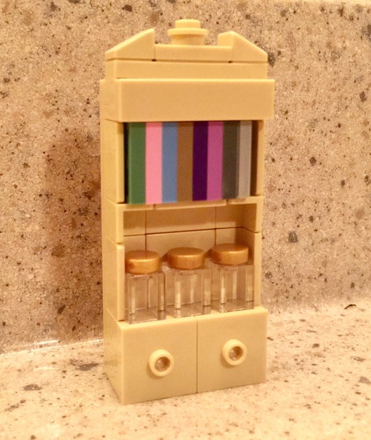 LEGO Armoire Bookcase Shelf Furniture Custom Design Mini Build Tan eBay