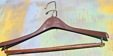 Vintage Pierre Cardin Hard Plastic Brown Suit Hanger w Pants Bar FREE SHIP 