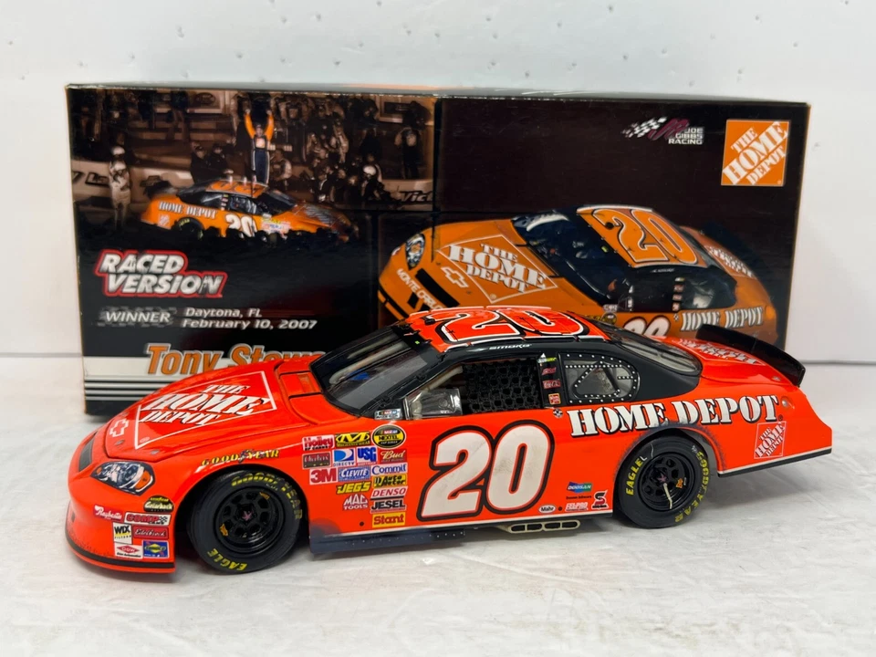 Motorsports Authentics #20 Tony Stewart Bud Shootout Carrera Ganar 1:24 Diecast Foto 3 de 4