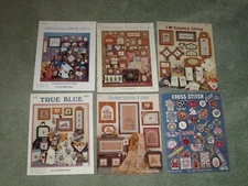 RARE LOT OF 6 GRAPH IT ARTS LYNN WATERS BUSA Cross Stitch Leaflets 150+ Designs