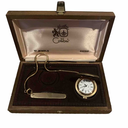 COLIBRI Pocket Watch and Knife 17 Jewels Swiss eBay