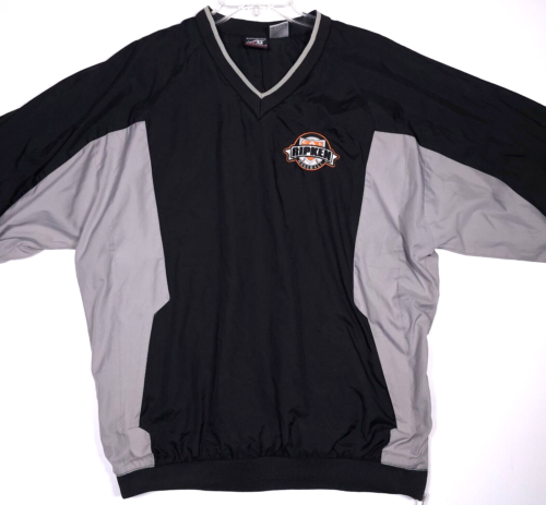 Cal Ripken Authentic Pullover Jacket Mens Large Orioles Embroidered Patch Logo