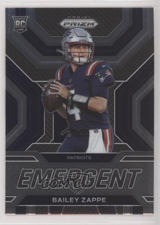 2022 Panini Prizm Emergent Bailey Zappe #E-4 0nr3
