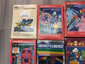 Lot of 12 Intellivision Games With Boxes: Dungeons & Dragons, Tron, Burgertime