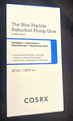 COSRX The Blue Peptide Bakuchiol Plump Glow Firming Serum, 1.69 fl oz