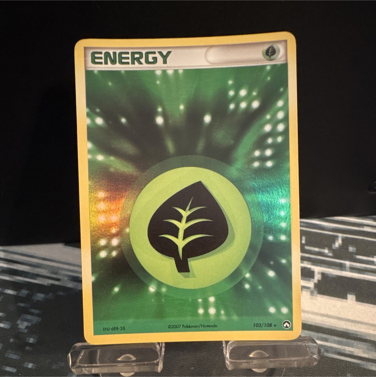 Grass Energy 103/108 EX Power Keepers Reverse Holo Eng 2007