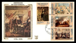 Mayfairstamps Nicaragua FDC 1976 Paintings American Bicentennial First Day Cover