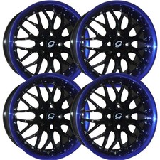 Set-4 G-line G901 18x8 4x114.34x4.5 Blue Black 38mm Wheels Rims 18 Inch Set-4 G-line G901 18x8 4x114.34x4.5 Blue Black 38mm Wheels Rims 18 Inch
