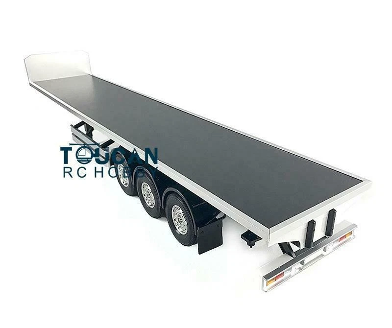 1/14 TOUCANRC Chassis Flatbed Trailer for Tamiya RC Truck KIT Vehicle Model - Image 2 of 4