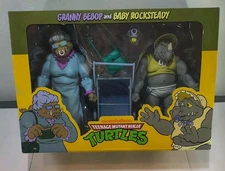 NECA Teenage Mutant Ninja Turtles Granny Bebop & Baby Rocksteady 2 pack