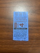 THURMAN MUNSON HR #80/1976 TICKET STUB/YANKEES @ BREWERS/ROBIN YOUNT~HANK AARON