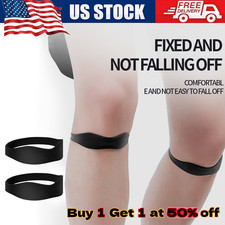 2 Knee Brace Sleeve Compression Support Sport Gym Joint Pain Arthritis Relief