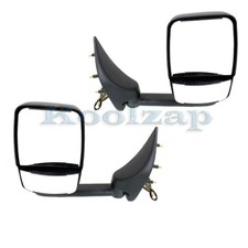 For 02-14 E150/E350 Econoline Van Tow Rear View Mirror Power Short Arm Set Pair