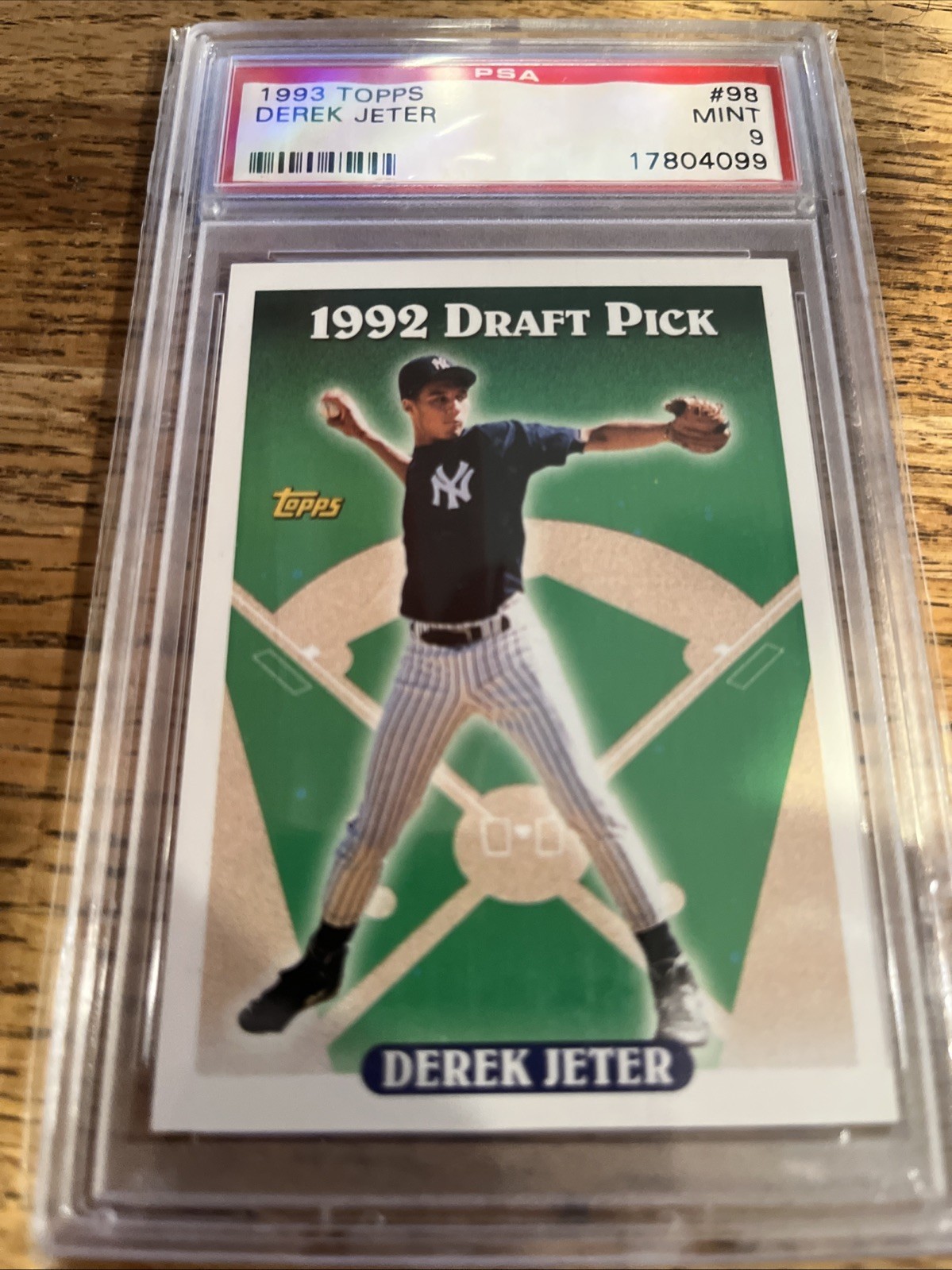 1993 Topps Derek Jeter #99 PSA 9 Mint view 2