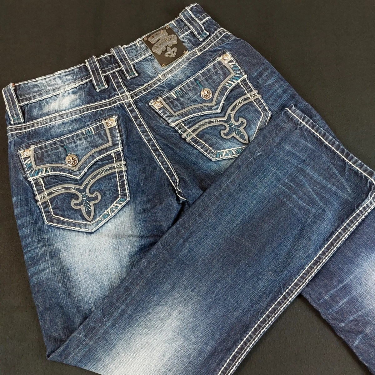 Rock Revival Regular Size 32 Inseam Jeans for Men in 31 Size for