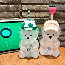 2026 New Starbucks World Cup Strawberry Bearista Bear cold Cup baseball Cap Gift