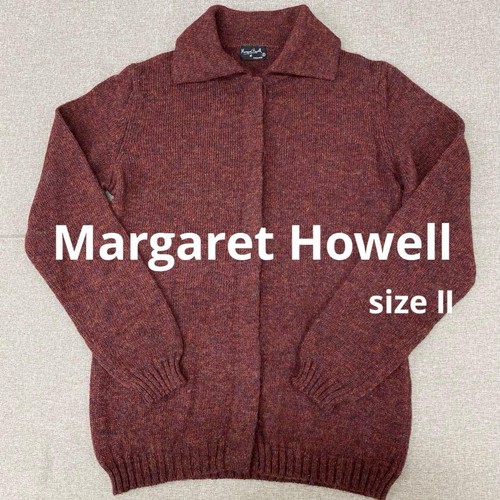 Margaret Howell, Margaret Howell Red Brown Knit Cardigan Size M Women's Vintage Excellent