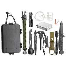 12-In-1 Survival Kit ERE-24014, Outdoors, Scouting, Hunting, Fishing, NEW