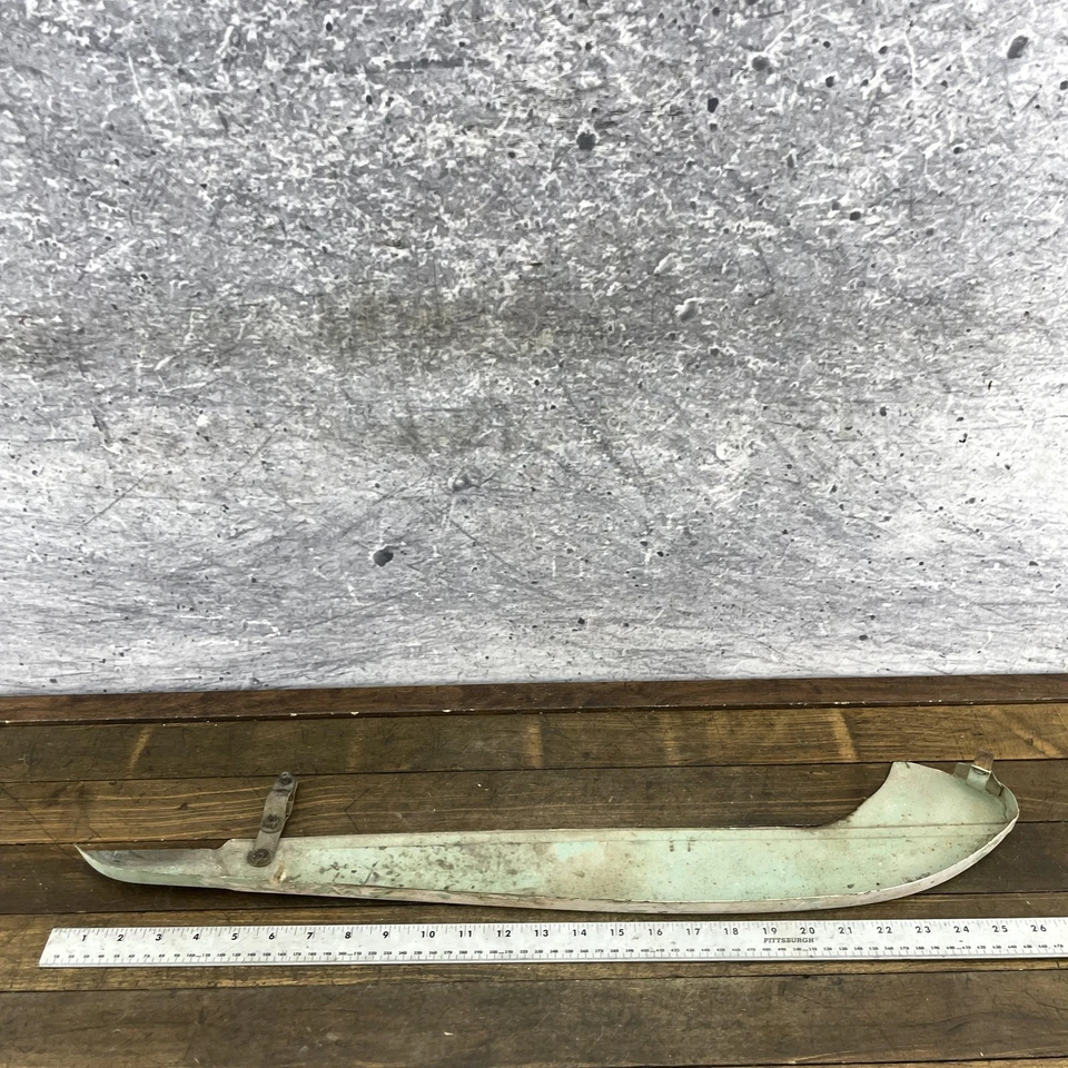 Vintage Monark Bicycle Chain Guard Steel Chainguard Cruiser Balloon Tire Green - Image 4 of 4