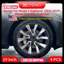 4PCS 19 Inch Wheel Rim Protectors Design for Model 3 Hignland 2023 -2025 Rim