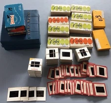 35mm Slides Lot Of 430 Slides With 2 Slide Viewers 1950-1970 Some Red Border