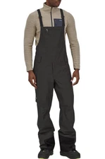 Men's Patagonia Powder Town Snow Bibs LARGE Black BNWT bib RECCO reflector