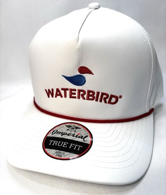 Waterbird Snapback Trucker Hat White One Size Snap Back Cap