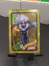 2025 Topps Chrome Marvel Black Cat #106 Yellow Lava Refractor