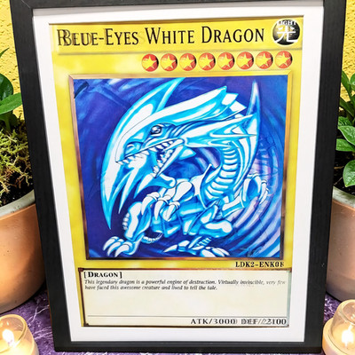 3D Motion Effect Lenticular Poster-Yu Gi Oh Blue eyes dragon / Dark magician