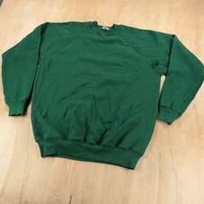 HANES raglan sleeve crewneck sweatshirt XL tag vtg 80s 90s usa made blank