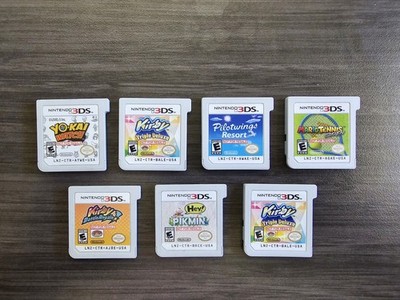 3DS Not For Resale Rare Game Demo Kiosk LOT OF 7  MARIO KIRBY PIKMIN YO Kai