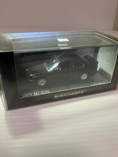 Rare MINICHAMPS BMW M3 (E30) Black 1/43 Diecast Collectible For 14Y+ Japan