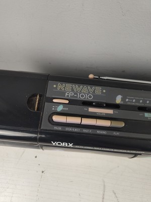 Vintage 1980's Yorx Newave FP-1010 Stereo Triple 3 Tape Player