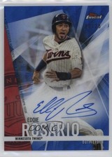 2017 Topps Finest Blue Wave Refractor /25 Eddie Rosario #FA-ER Auto 1oq2
