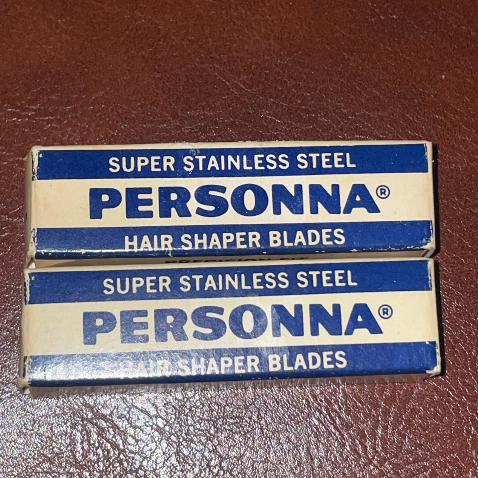 Lot of 8 Personna Hair Shaper Blades - 1 Full Box of 5 plus 3 in another box