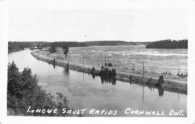 Longue Sault Rapids, Cornwall, Ontario, RPPC, Unused (HD33)