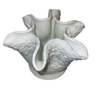 Vintage ❤️ Westmoreland Milk Glass Large Rose Bowl Vase Bramble Maple Leaf