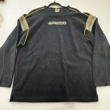 Vtg Disney Store Winnie The Pooh  Tigger  Black Fleece Crewneck Sweatshirt Sz M