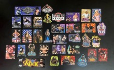 LOT OF OVER 30 WWF Vending Machine Stickers from 2000 Vintage Die-Cut Hologram 