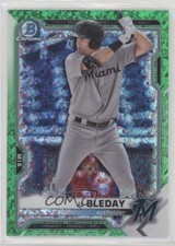 2021 Bowman Chrome Prospects Green Mini-Diamond Refractor 90/99 JJ Bleday 1h6a