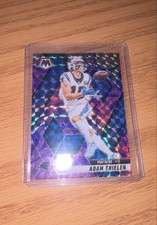 2025 Panini Mosaic - Adam Thielen #223 Reactive Purple Mosaic Prizm