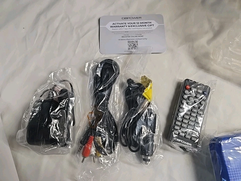 DVD Player 9 1/2" Swivel Screen Blue. 6 HR. Battery PLUG Into Auto Or Walloutlet - Image 2 of 4