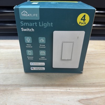 Treatlife 4 Pack Smart WiFi Light Switch-Compatible for Alexa & Google SS01S. K