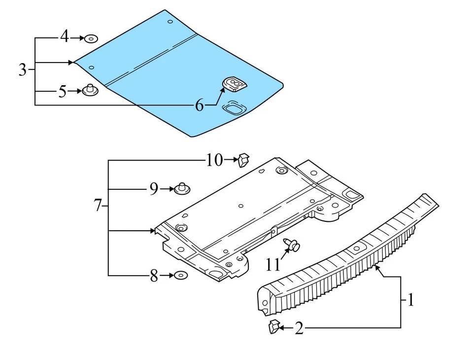 2018-2021 AUDI A5 QUATTRO - Trunk MAT / Spare TIRE Cover 8W5863463J - Image 4 of 4